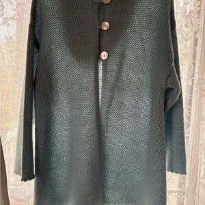 Soft Surroundings Blue Cardigan Sweater